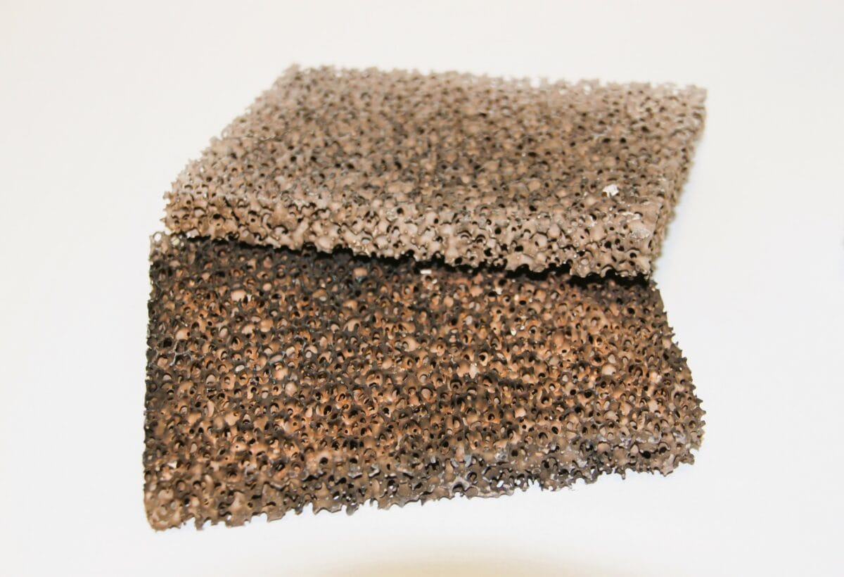 Keramischer Schwammkatalysator 155x120x18 10 ppi